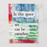 In This Space Postcard