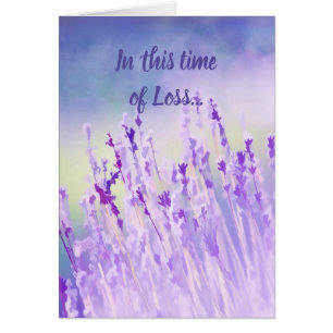 In this Time of Loss, Scripture Comfort Lavender Cards