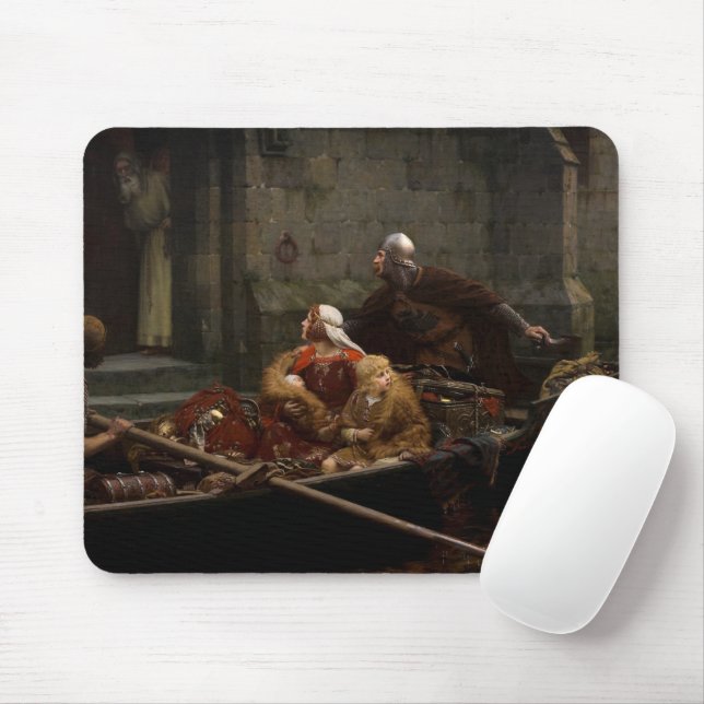 In Time of Peril, 1897 by Edmund Blair Leighton Mouse Pad (With Mouse)