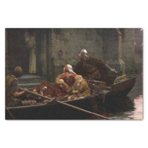 In Time of Peril 1897 by Edmund Blair Leighton Tissue Paper