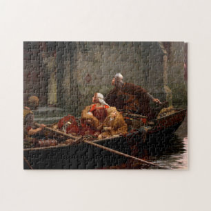 In Time of Peril, c. 1897 by Edmund Leighton Jigsaw Puzzle