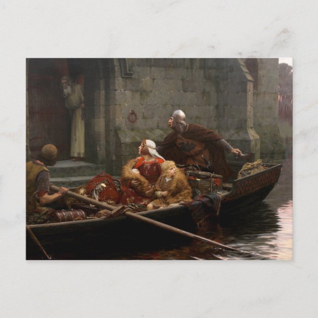 In Time of Peril, c. 1897 by Edmund Leighton Postcard (Front)