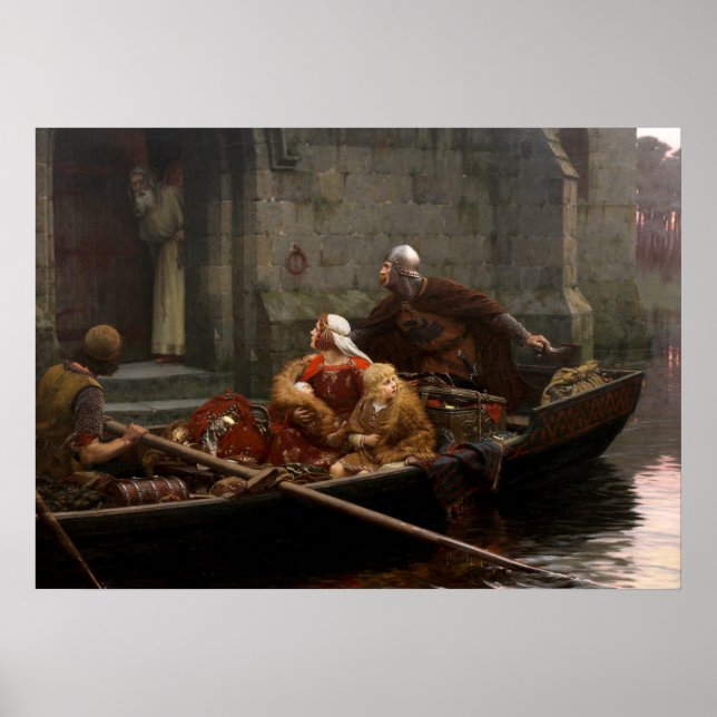 In Time of Peril, c. 1897 by Edmund Leighton Poster (Front)