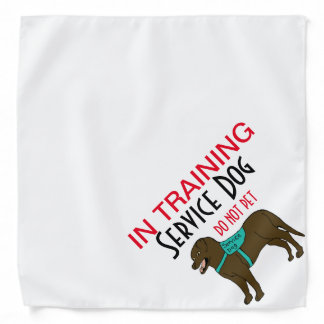 In Training Service Dog- DO NOT PET Bandana