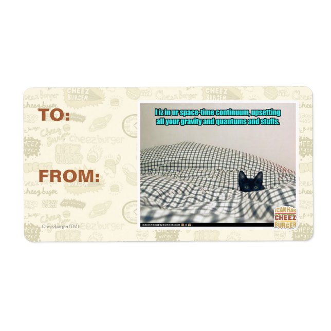 In ur Space Time Continuum Label (Front)