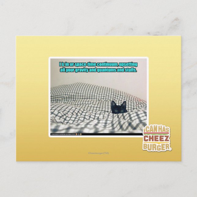 In ur Space Time Continuum Postcard (Front)