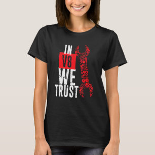 In V8 We Trust Distressed Mechanic Dad T-Shirt