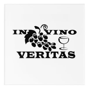In vino veritas acrylic print