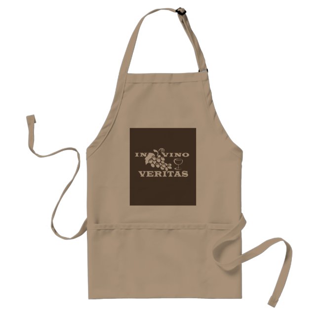 In vino veritas adult apron (Front)