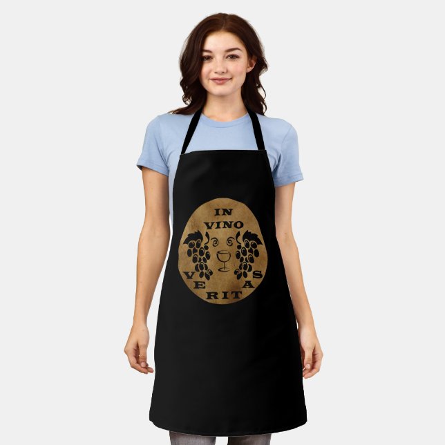 In vino veritas apron (Worn)