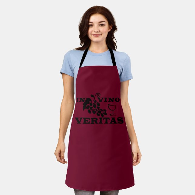 In vino veritas apron (Worn)