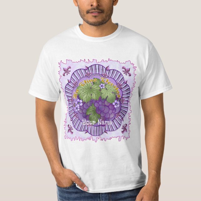 In Vino Veritas Grapes T-Shirt (Front)