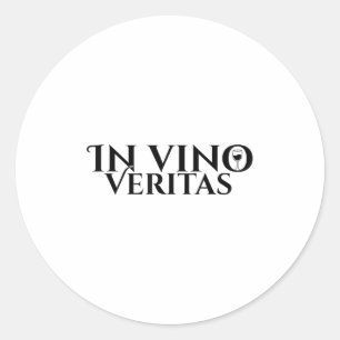 In Vino Veritas _ Latin _ Ancient Rome _ Wine Love Classic Round Sticker