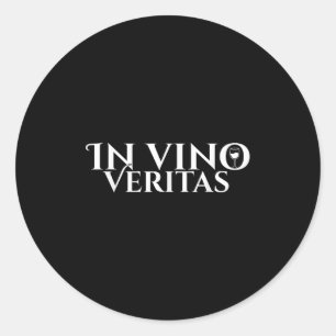 In Vino Veritas _ Latin _ Ancient Rome _ Wine Love Classic Round Sticker