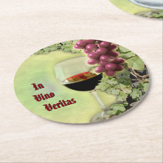 In Vino Veritas Paper Coaster