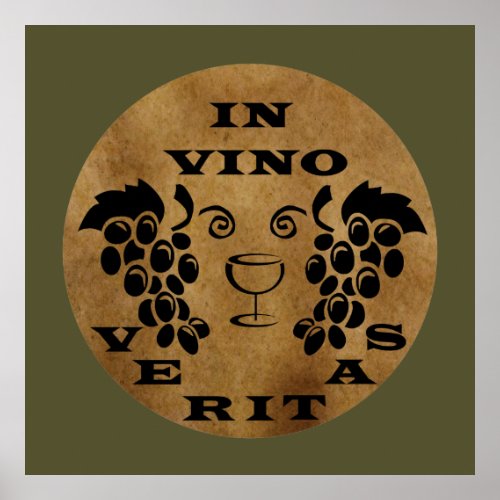 In vino veritas poster