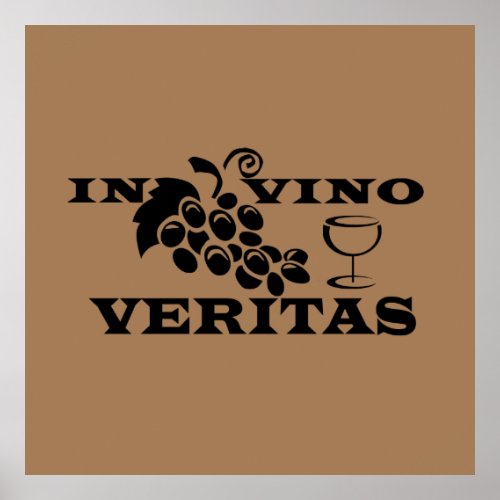 In vino veritas poster