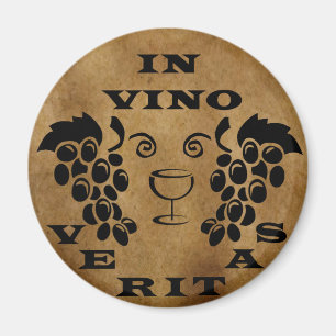 In vino veritas wine quote magnet