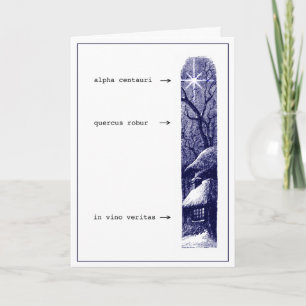 In Vino Veritas Yuletide Card