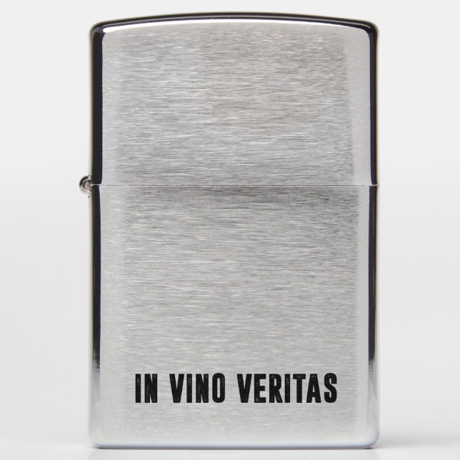 in vino veritas zippo lighter (Front)