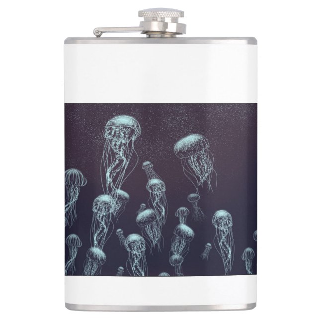 in Vinyl eingeschlagener Flachmann Flask (Front)