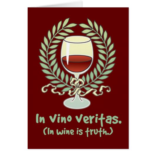 In Wine Is Truth Cards (Front)