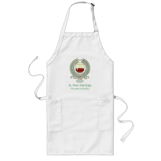 In Wine Is Truth Long Apron (Front)