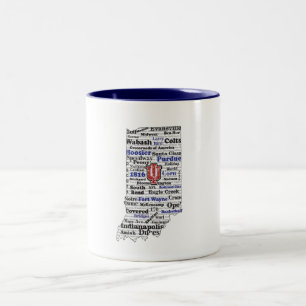 IN Word Cloud (V1 Blue) coffee mug