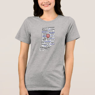 IN Word Cloud (V1 Blue) women's shirt