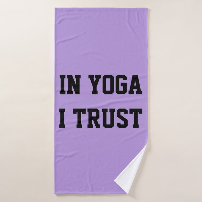 IN YOGA I TRUST Bath Towel (Bath Towel)