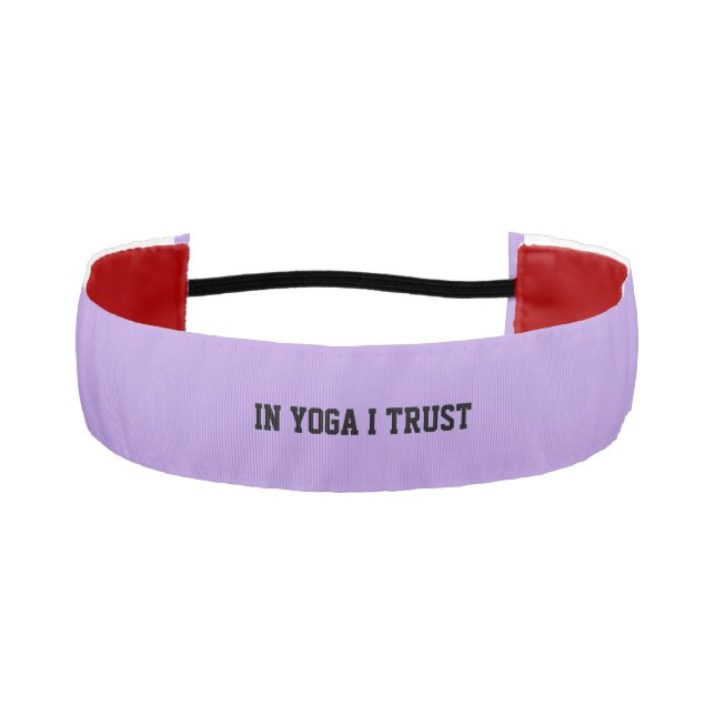 In Yoga I Trust Lavender Headband (Front)