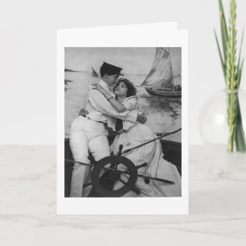 In Your Arms Lesbian Women Sailor Greeting Card