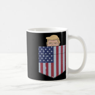 In Your Bag Funny Trump 2024 Peeking Pocket Coffee Mug