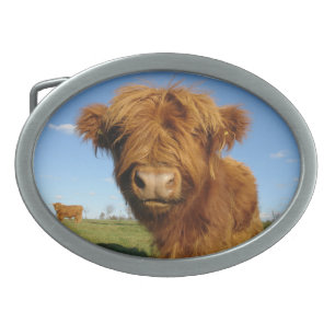 In Your Face Cow Belt Buckle