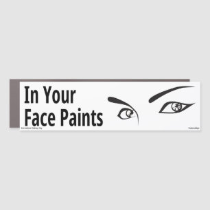 In Your Face Paints Car Magnet