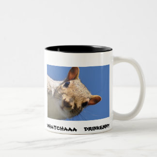 IN YOUR  FACE SQUIRREL Two-Tone COFFEE MUG