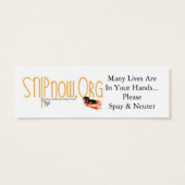 In Your Hands (Please Spay & Neuter) Bookmark (Back)