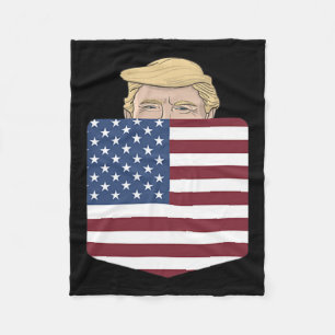 In Your Pocket Usa Election Trump For 2024 4th Of  Fleece Blanket