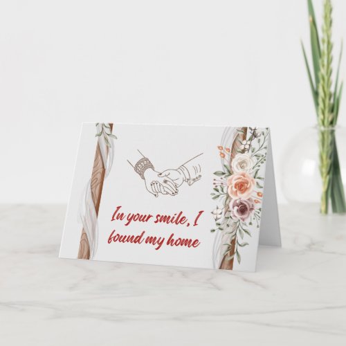In your smile, I found my home Card