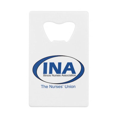 INA logo Credit Card Bottle Opener