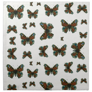 Inachis io - The European Peacock Butterfly Cloth Napkin