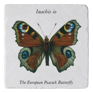 Inachis io - The European Peacock Butterfly Trivet