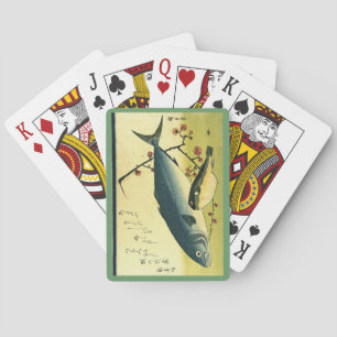 Inada & Fugu - Hiroshige's Japanese Fish Print Poker Cards