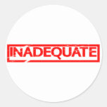 Inadequate Stamp Classic Round Sticker