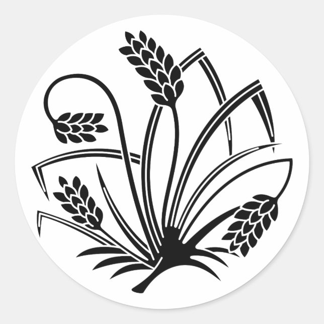 Inahou Classic Round Sticker (Front)