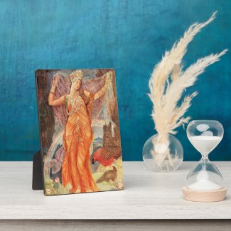 Inanna/Ishtar Pagan Wiccan Goddess Altar Plaque