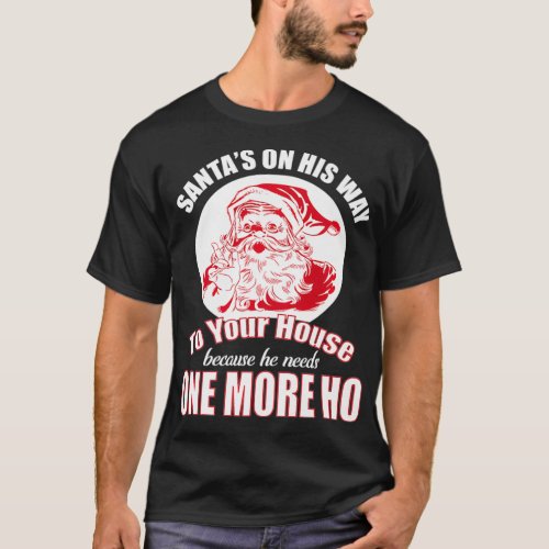 Inappropriate Christmas   Rude Santa Claus Gag Gif T_Shirt