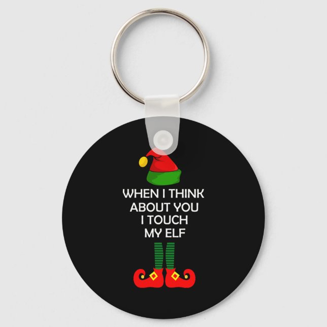 Inappropriate Christmas Shirt Funny Xmas  Keychain (Front)