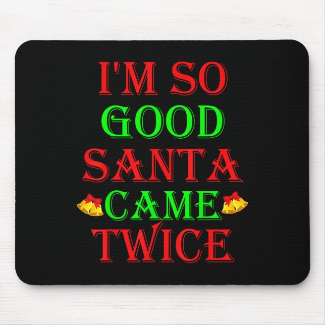 Inappropriate Christmas Shirts Uni Adult Black Sma Mouse Pad (Front)