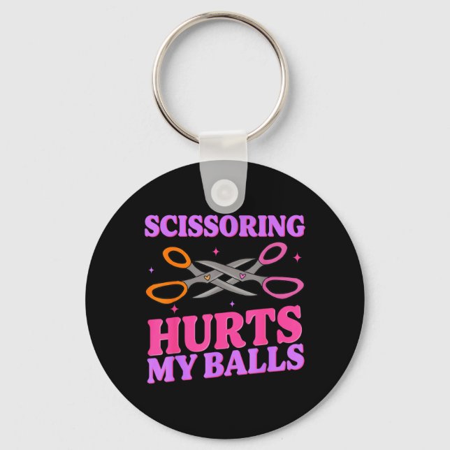 Inappropriate Funny Humor Keychain (Front)